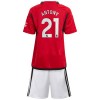 Maillot de Supporter Manchester United Antony 21 Domicile 2023-24 Pour Enfant